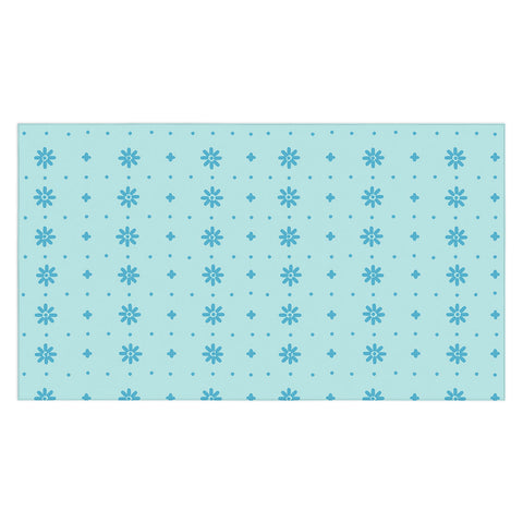 marufemia Christmas snowflake blue Tablecloth