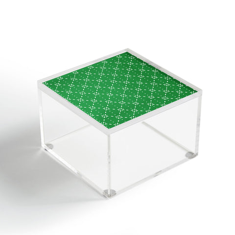 marufemia Christmas snowflake green Acrylic Box