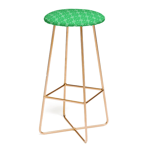 marufemia Christmas snowflake green Bar Stool