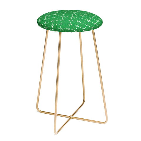 marufemia Christmas snowflake green Counter Stool