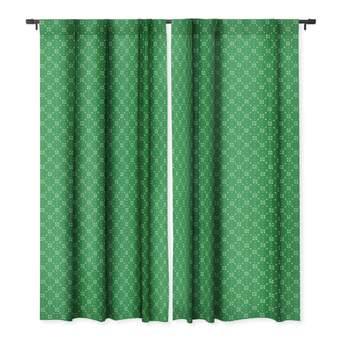 marufemia Christmas snowflake green Blackout Window Curtain