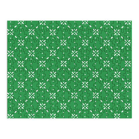 marufemia Christmas snowflake green Puzzle