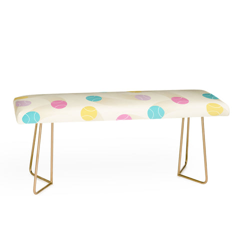 marufemia Colorful pastel tennis balls Bench