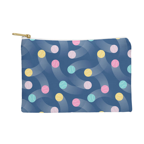 marufemia Colorful pastel tennis balls blue Pouch