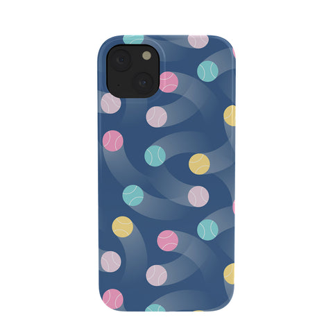 marufemia Colorful pastel tennis balls blue Phone Case