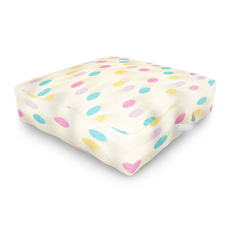 marufemia Colorful pastel tennis balls Outdoor Floor Cushion