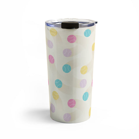 marufemia Colorful pastel tennis balls Travel Mug