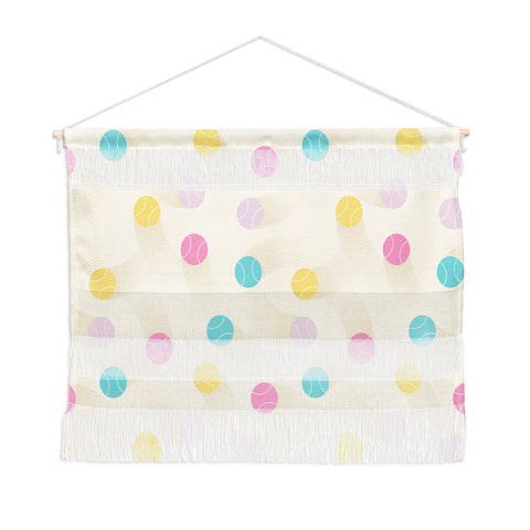 marufemia Colorful pastel tennis balls Wall Hanging Landscape