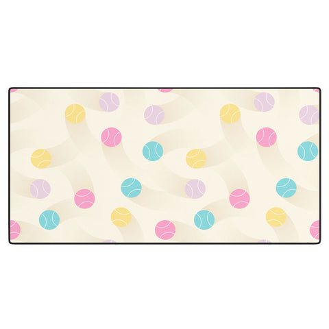marufemia Colorful pastel tennis balls Desk Mat