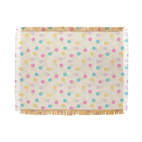 marufemia Colorful pastel tennis balls Throw Blanket