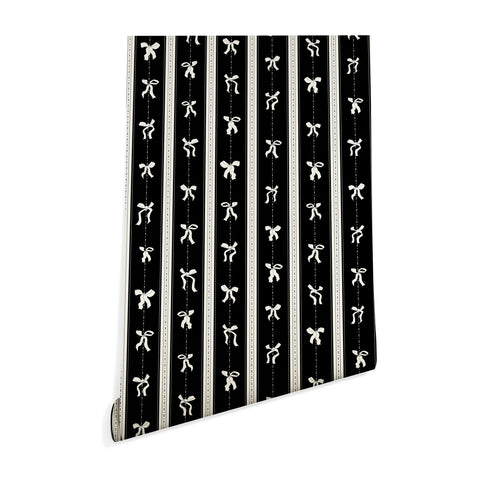 marufemia Coquette bows black and white Wallpaper