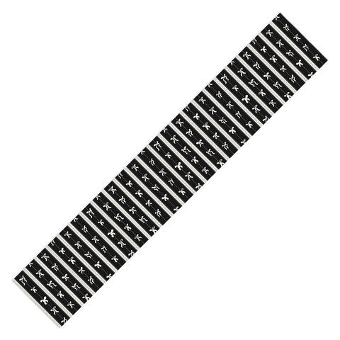 marufemia Coquette bows black and white Table Runner