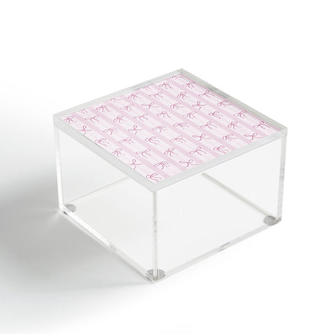 marufemia Coquette pink bows Acrylic Box