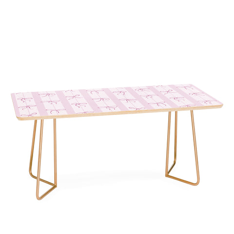 marufemia Coquette pink bows Coffee Table