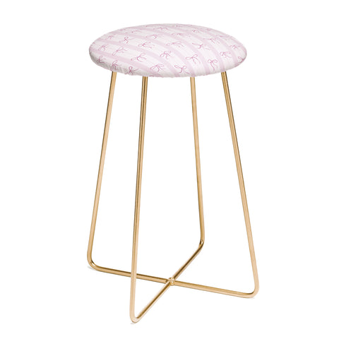 marufemia Coquette pink bows Counter Stool
