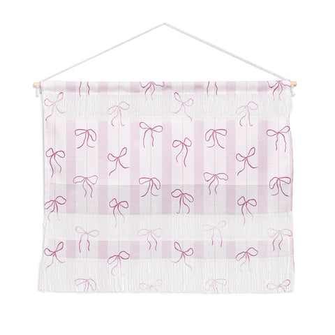 marufemia Coquette pink bows Wall Hanging Landscape