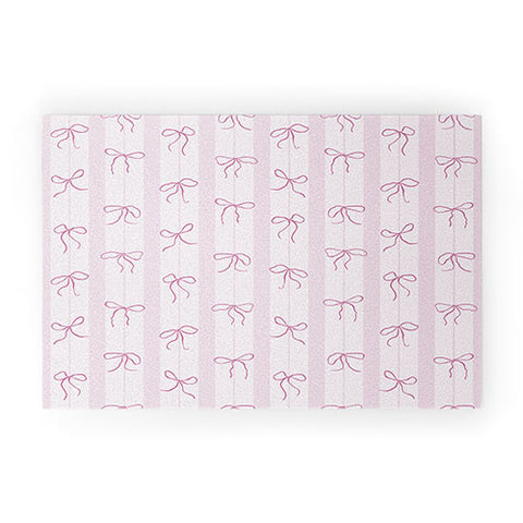 marufemia Coquette pink bows Welcome Mat