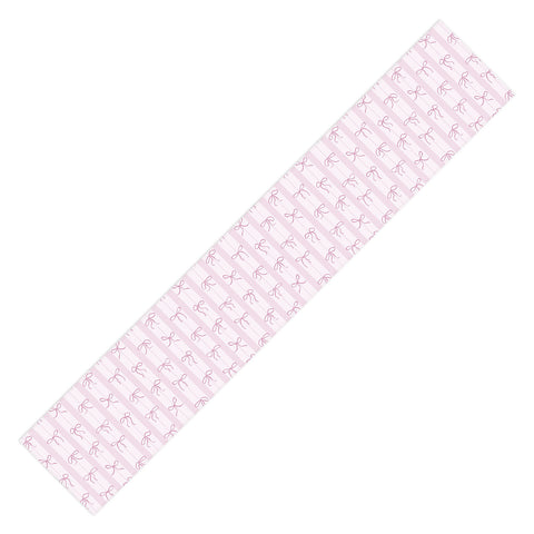 marufemia Coquette pink bows Table Runner