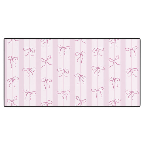 marufemia Coquette pink bows Desk Mat