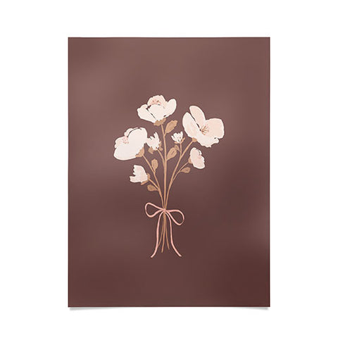 marufemia Delicate bouquet of flowers wi Poster