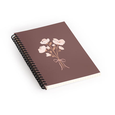 marufemia Delicate bouquet of flowers wi Spiral Notebook