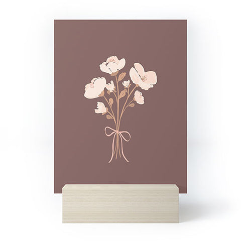 marufemia Delicate bouquet of flowers wi Mini Art Print