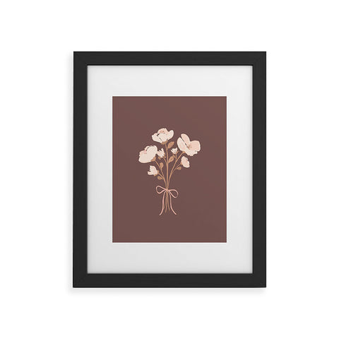 marufemia Delicate bouquet of flowers wi Framed Art Print