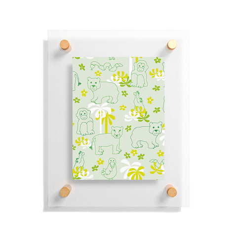 marufemia Green safari Floating Acrylic Print