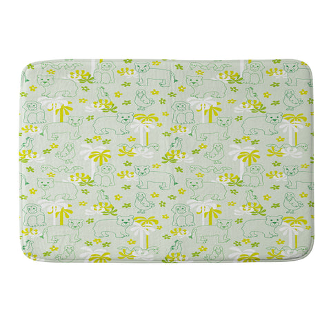 marufemia Green safari Memory Foam Bath Mat