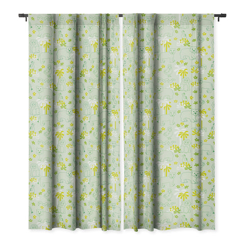 marufemia Green safari Blackout Window Curtain