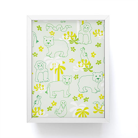 marufemia Green safari Framed Mini Art Print