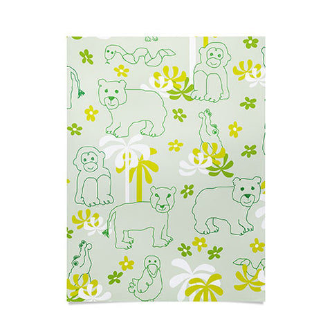 marufemia Green safari Poster