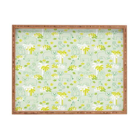 marufemia Green safari Rectangular Tray