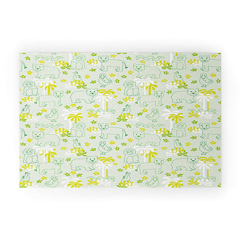 marufemia Green safari Welcome Mat