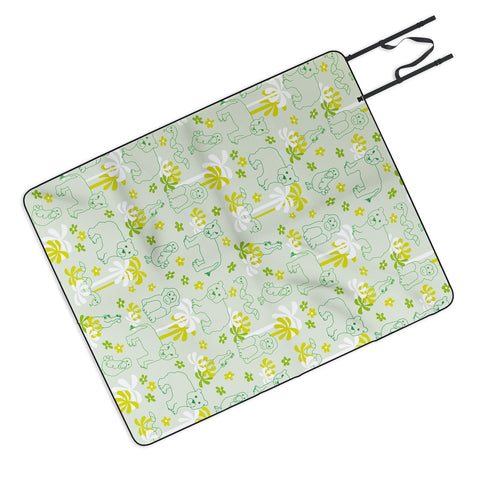 marufemia Green safari Picnic Blanket