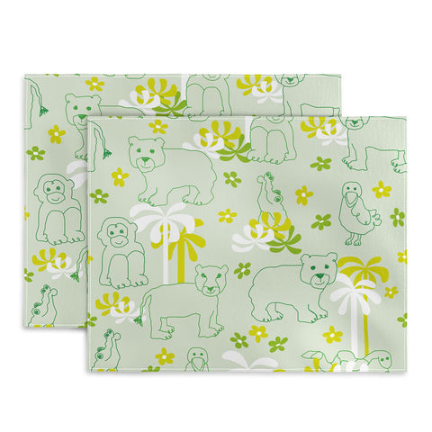 marufemia Green safari Placemat