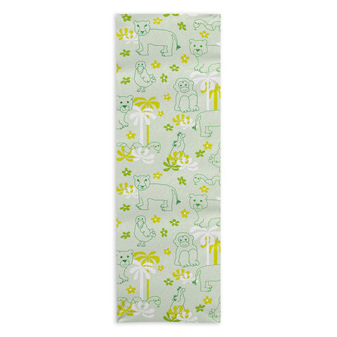 marufemia Green safari Yoga Towel