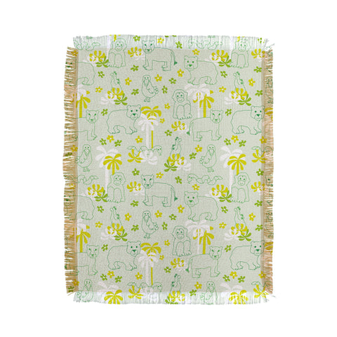 marufemia Green safari Throw Blanket