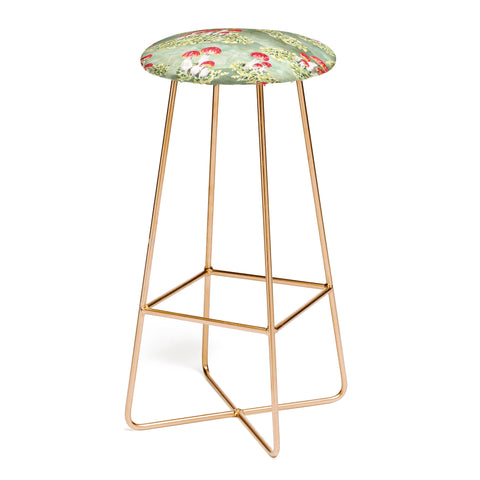 marufemia Mosses and mushroom Mosaic Bar Stool