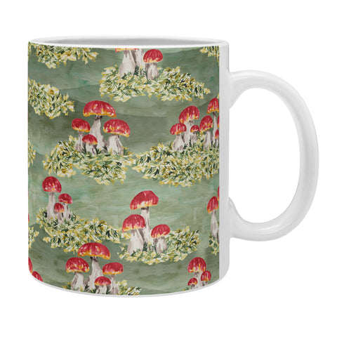 marufemia Mosses and mushroom Mosaic Coffee Mug