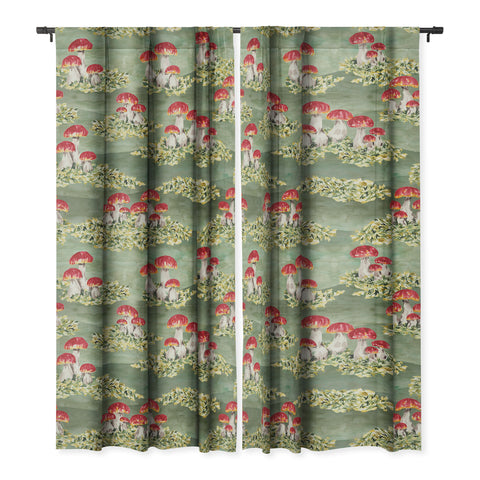 marufemia Mosses and mushroom Mosaic Blackout Non Repeat