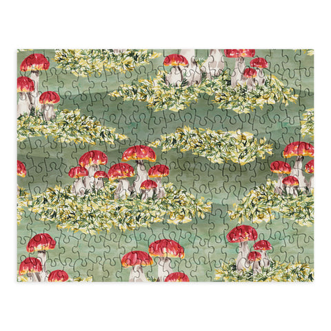 marufemia Mosses and mushroom Mosaic Puzzle