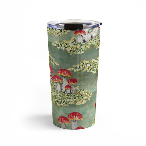 marufemia Mosses and mushroom Mosaic Travel Mug