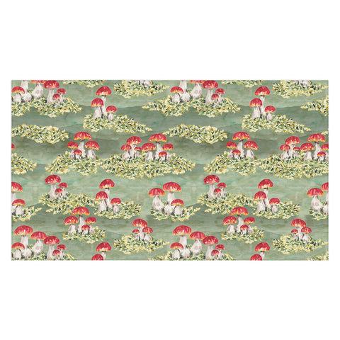 marufemia Mosses and mushroom Mosaic Tablecloth