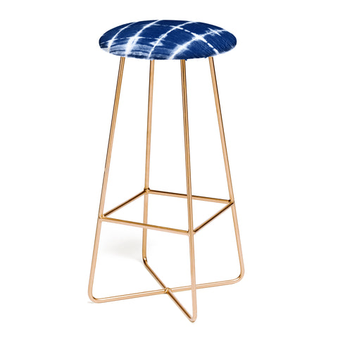 marufemia Shibori itajime indigo Bar Stool