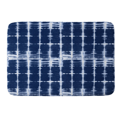 marufemia Shibori itajime indigo Memory Foam Bath Mat