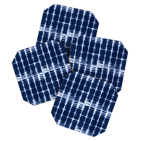 marufemia Shibori itajime indigo Coaster Set