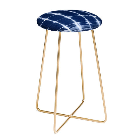 marufemia Shibori itajime indigo Counter Stool
