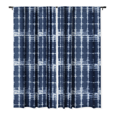 marufemia Shibori itajime indigo Blackout Window Curtain