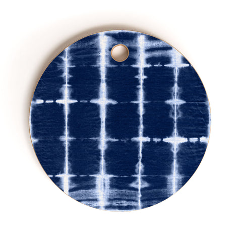 marufemia Shibori itajime indigo Cutting Board Round